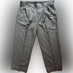 Croft & Barrow Pants Mens 40x32 Dark Gray Dress Formal Oxford Academia Office